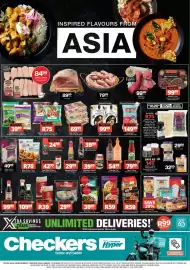 Checkers catalogue Page 1: Farmer's Choice Fresh 6/12-Piece Chicken Fillets €84,99, Thai Choice Selected Product Range