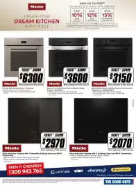 The Good Guys catalogue Page 2: Miele 62cm Induction Cooktop with 1 PowerFlex Cooking Zone and Wi-Fi Connectivity €2.970,00
