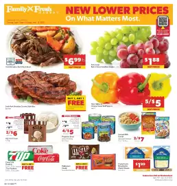 Family Fresh Market weekly ad week 38 Page 1: Angus Pride Fresh Boneless Beef Chuck Roast €6,99