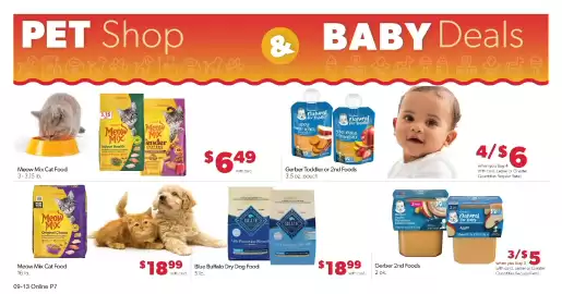 Family Fresh Market weekly ad week 38 Page 11: Gerber 2nd Foods €5,00, Meow Mix Cat Food €18,99