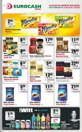 Eurocash gazetka Strona 8: Kawa rozpuszczalna: Tchibo Gold Selection Crema €11,29, Kawa rozpuszczalna: Jacobs 3w1 €0,75