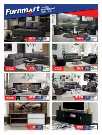 Furnmart catalogue Page 4: Kenton 3-Piece Static Lounge Suite €12.999,00, HAZEL 5-PIECE CORNER LOUNGE SUITE €11.999,00