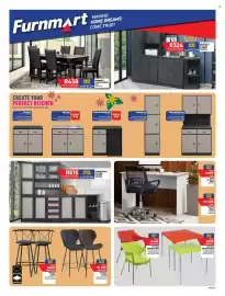 Furnmart catalogue Page 5: TOM BAR STOOL €549,00, Casablanca Kitchen Scheme €7.999,00