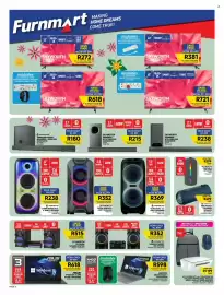 Furnmart catalogue Page 6: SKYWORTH SOUNDBAR WITH WIRELESS SUBWOOFER €238,00, Monarch Series Hifi System €352,00
