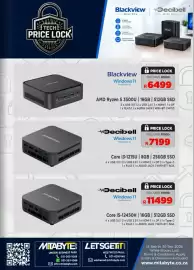 Mitabyte catalogue Page 10: Decibell Windows 11 Professional €7.199,00, Blackview Windows 11 Professional €6.499,00
