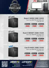Mitabyte catalogue Page 11: AMD Ryzen 5 3400G €6.599,00, AMD Ryzen 5 5600GT €9.199,00