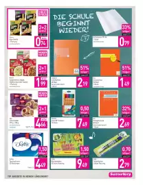 Sutterlüty Flugblatt Seite 7: Softis Taschentücher €4,49, Knorr Asia Noodle €0,74