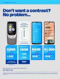 Telkom catalogue Page 24: E5576-321 LTE MiFi Router €15,00, SAMSUNG Galaxy A06 €1.999,00