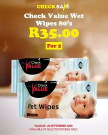 Check Save catalogue Page 2: Check Value Wet Wipes €35,00
