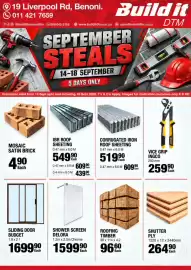Build It catalogue Page 1: Corrugated Iron Roof Sheeting €519,90, IBR ROOF SHEETING €549,90