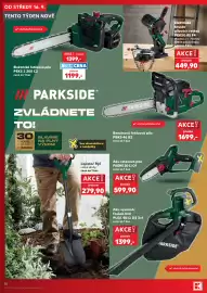 Kaufland leták týden 38 Strana 14: Holzmann elektrická bruska pilových řetězů PEKSG 85 F4 €449,90