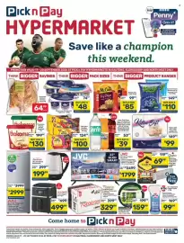 Pick n Pay Hypermarket catalogue Page 1: Fast Move Noodles Assorted €100,00, Sunbeam 1.8 Litre Ribbed Glass Kettle €199,99