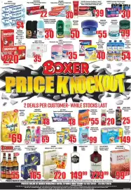 Boxer catalogue week 38 Page 4: Bernini Mimosa Cans €220,00, Ballantine's Blended Scotch Whisky €229,99
