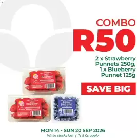 Food Lover's Market catalogue week 38 Page 3: Sassy Strawberries & Buzzing Blueberries €50,00