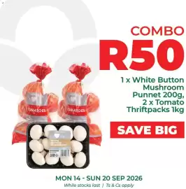 Food Lover's Market catalogue week 38 Page 4: White Button Mushrooms €50,00