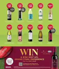 Thirsty Camel catalogue Page 7: Tempus Two Varietal Series Range €25,00, Bird in Hand Core Range €23,99