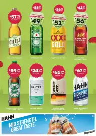Thirsty Camel catalogue Page 3: XXXX Gold €51,99, Carlton Draught €56,99