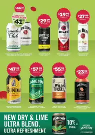 Thirsty Camel catalogue Page 4: Jameson Irish Whiskey Dry & Lime €57,99, Canadian Club Zero Sugar Dry €41,99