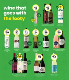 The Bottle O catalogue Page 6: Upside Down Sauvignon Blanc €22,00, 19 Crimes Shiraz €12,00