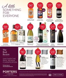 Porters catalogue Page 8: Monkey Shoulder Scotch Whisky or Roku Gin €62,99, Taylors Jaraman Red Range €27,99