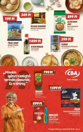 CBA akciós újság hét 38 Oldal 5: Suree kókusztej €399,00, Glads ramen €349,00