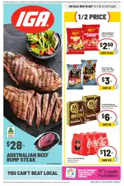 IGA catalogue week 38 Page 1: Streets Magnum Ice Cream 4-6 Pack Selected Varieties €6,00, Red Rock Deli Chips €3,00