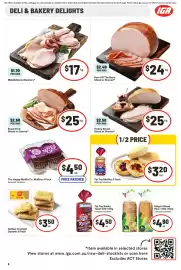IGA catalogue week 38 Page 9: Ham Off The Bone Sliced or Shaved €24,00, Middle Bacon Rashers €17,00