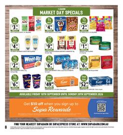 Supabarn catalogue week 38 Page 8: Weet-Bix Breakfast Cereal €2,49, Coopers Mild Ale 3.5% €49,99