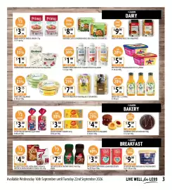 Supabarn catalogue week 38 Page 3: Grove Juice 1.5L Range €5,99, Primo Shortcut Rindless Bacon €3,35