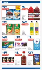 Foodland catalogue week 38 Page 10: SPC Peaches €2,60, Aunt Betty's Chocolate Steamed Puddings €2,95