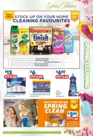 Foodland catalogue week 38 Page 25: Finish Dishwasher Cleaner €2,40, Finish Rinse Aid €6,50