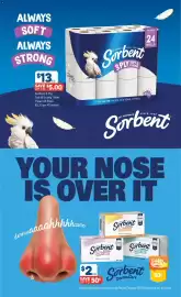 Foodland catalogue week 38 Page 36: Sorbent DermaCare Ultra Soft Facial Tissues €2,00