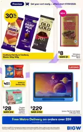 BIG W catalogue Page 4: Lenovo Tab 10.1-inch Tablet w/Bumper Case €229,00, Smiths or Doritos