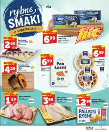 Topaz Express gazetka tydzień 38 Strona 13: Filet z tilapii Abramczyk €1,29, Koreczki śledziowe Seko €6,59