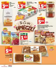 Topaz Express gazetka tydzień 38 Strona 16: Mąka Szymanowska €3,69, Placek Drożdżowy Oskroba €5,99