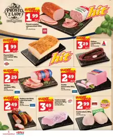 Topaz Express gazetka tydzień 38 Strona 6: Szynka w kotle gotowana Swojski Stragan €3,49, Szynka włoska Sokolów €2,99