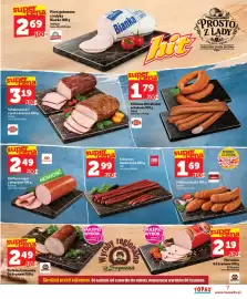Topaz Express gazetka tydzień 38 Strona 7: Kabanosy Bankietowe JBB €2,99, Kiełbasa rogal z pieprzem Kabanos €2,49