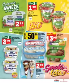 Topaz Express gazetka tydzień 38 Strona 9: Lody rożek Koral €2,69, Lody Zielona Budka €13,99