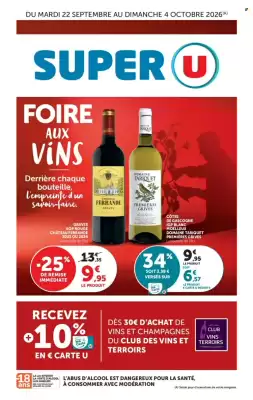 Super U | Foire aux Vins (valable jusqu'au 4-10)