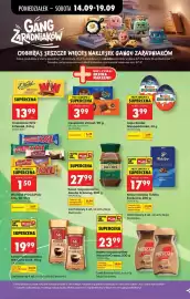 Biedronka gazetka tydzień 38 Strona 14: Kawa rozpuszczalna Jacobs Krönung €27,99, Kawa mielona Tchibo Exclusive €17,99