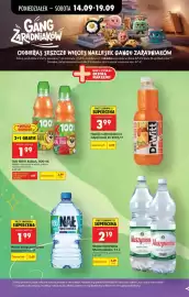 Biedronka gazetka tydzień 38 Strona 16: Napój multiwitamina odporność Dr Witt €3,99, Woda mineralna Muszynianka €2,19