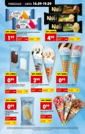 Biedronka gazetka tydzień 38 Strona 3: Lody Diuna €0,99, Lody Koral €0,99