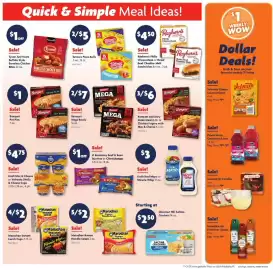 Family Dollar weekly ad week 38 Page 2: Banquet pot pies €7,00, Kraft Mac & Cheese or Velveeta Shells & Cheese Cups €4,75
