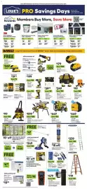 Lowe's weekly ad Page 1: DeWalt tough grip 55-piece screwdriver bit set €19,98