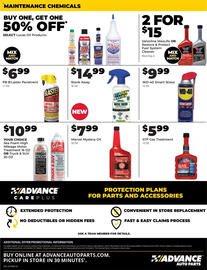 Advance Auto Parts flyer Page 8: Pb Blaster penetrant €6,99, Stank Away €14,99
