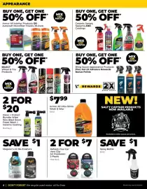 Advance Auto Parts flyer Page 4: Ceramic Sprays, Sealants and Coatings, Armor All ultra shine wash & wax €7,99