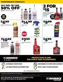 Advance Auto Parts flyer Page 8: Pb Blaster penetrant €6,99, Stank Away €14,99