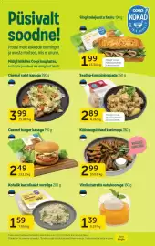 Walgreens weekly ad week 38 Page 29: Caesari burger kanaga €2,49, Kokad kohalik kartulisalat vorstiga €1,59