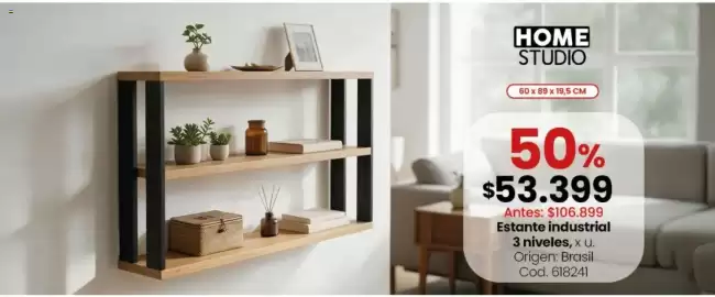 Catálogo Coto semana 38 Página 4: Origen - estante industrial 3 niveles €53.399,00