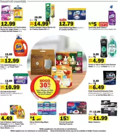 Meijer weekly ad week 38 Page 23: Lysol Toilet Bowl Cleaner €5,00, Finish Powerball Dishwasher Pods €6,49